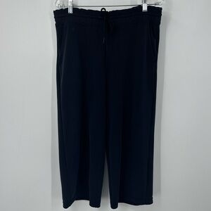 Athleta Black Pants Drawstring Waist Brushed Softstream Large | Q359